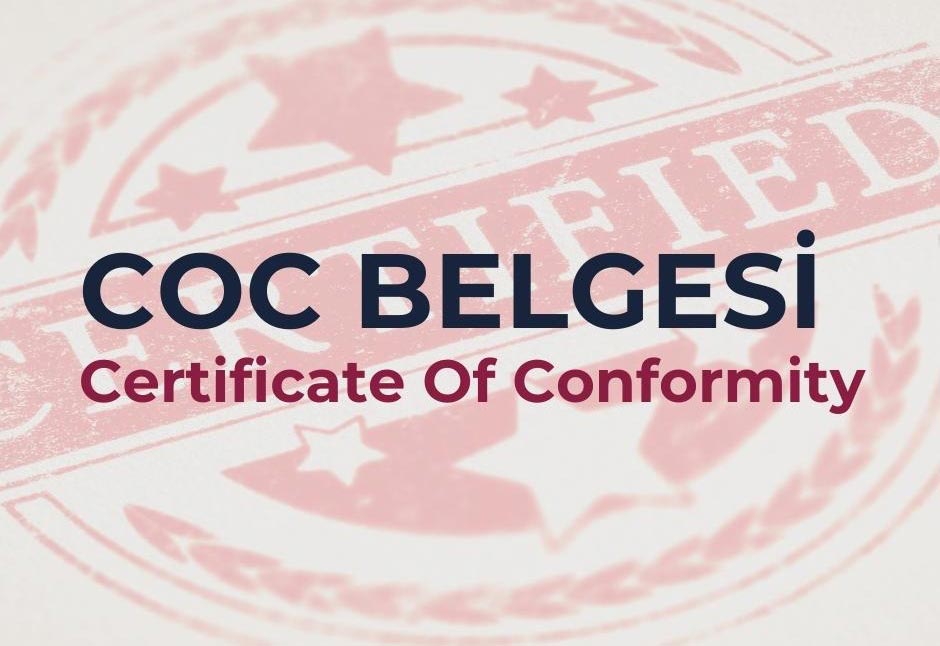 Certificat CoC - Certificate of Conformity